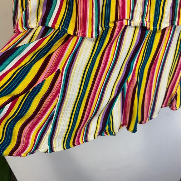 Jessica Simpson Two Piece Set Archer Skort and Halter Top in Torrid Stripe Sz L - Picture 5 of 14